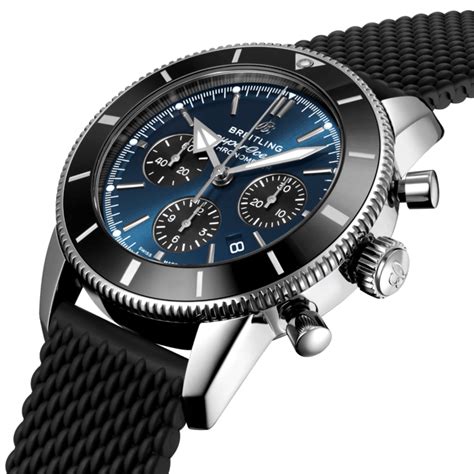 breitling superocean chronograph blau|Breitling Superocean 44 automatic chronograph.